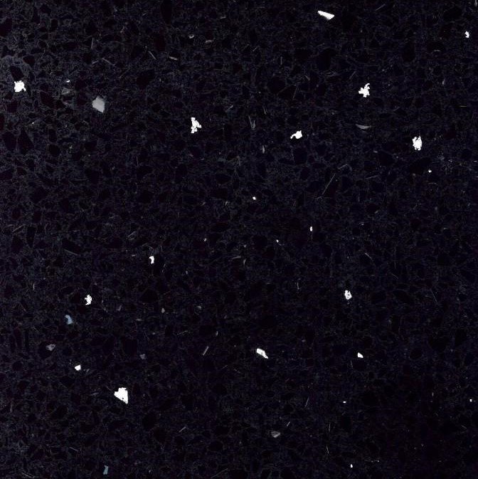 Keukenblad Unistone composiet Nero Galactica gepolijst Composiet