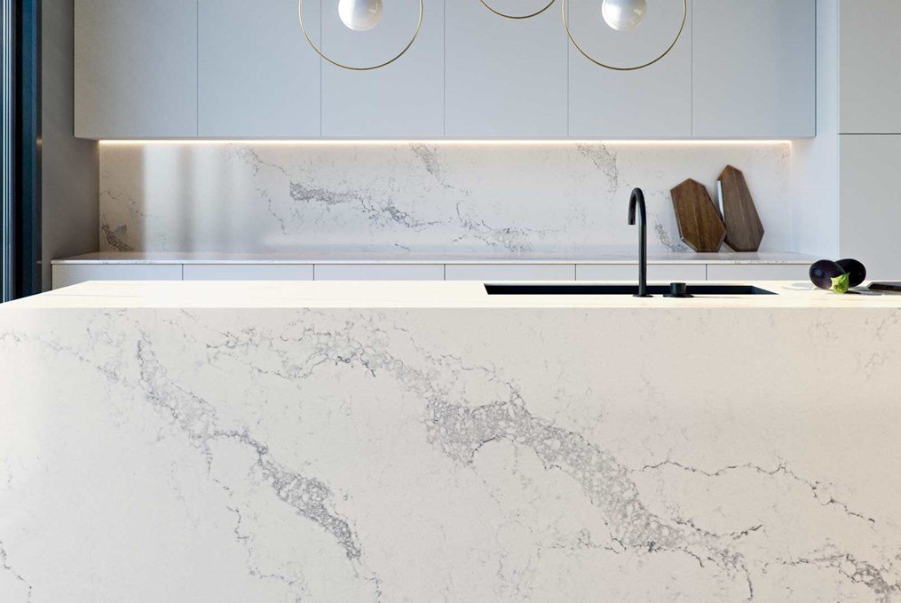 Statuario Maximus 5031 Caesarstone kwartscomposiet keukenblad Composiet