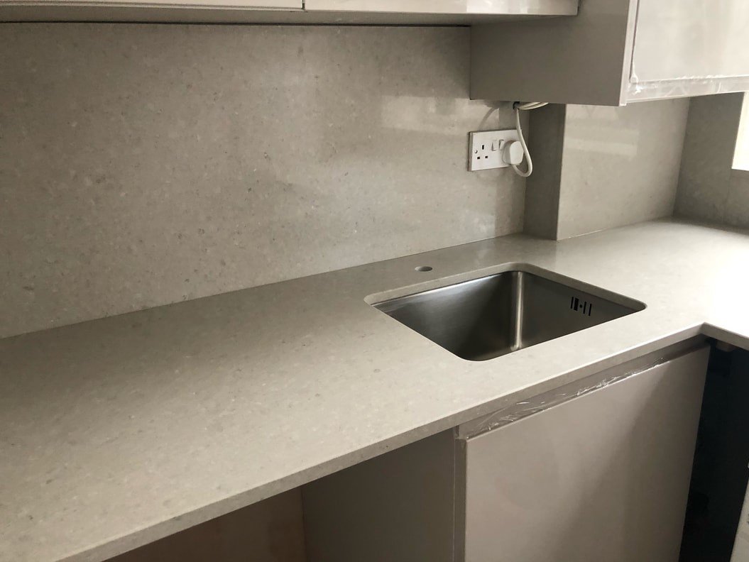 Unistone Cendre composiet keukenblad Composiet