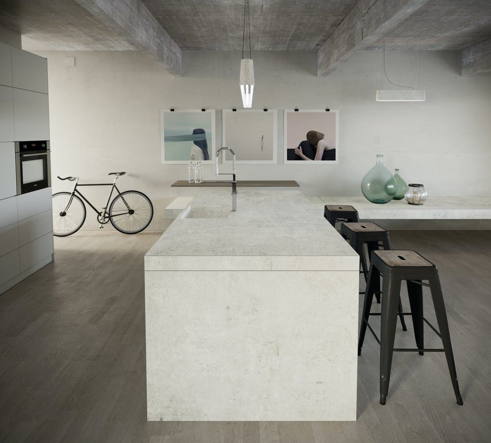 Dekton Lunar keramiek keukenblad Keramiek