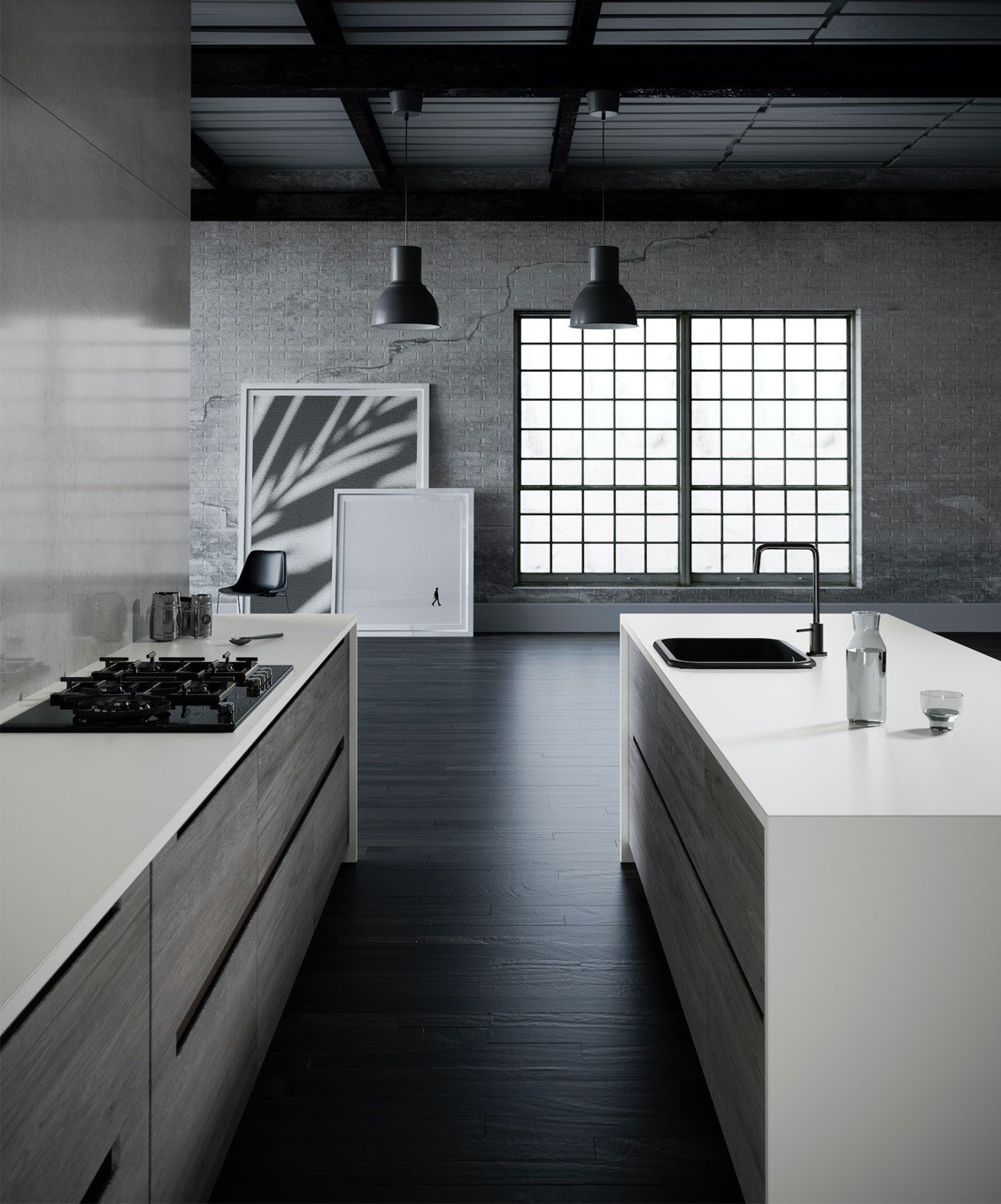 Dekton Moone keramiek keukenblad Keramiek