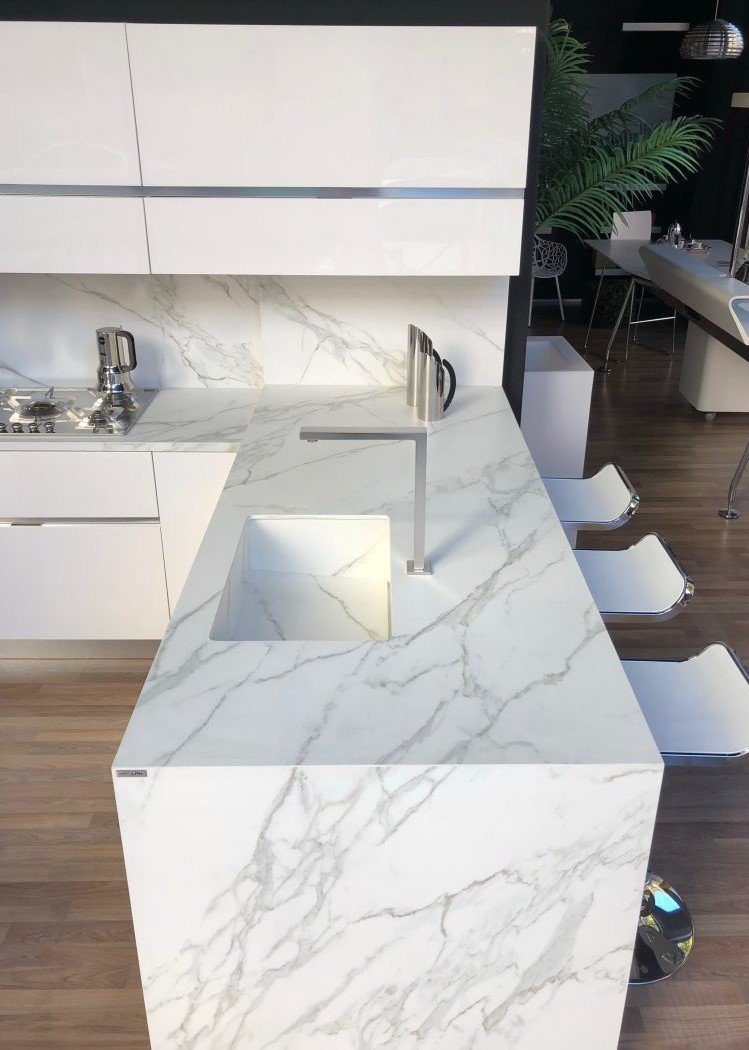 Neolith keramiek Calacatta Silk keukenblad Keramiek